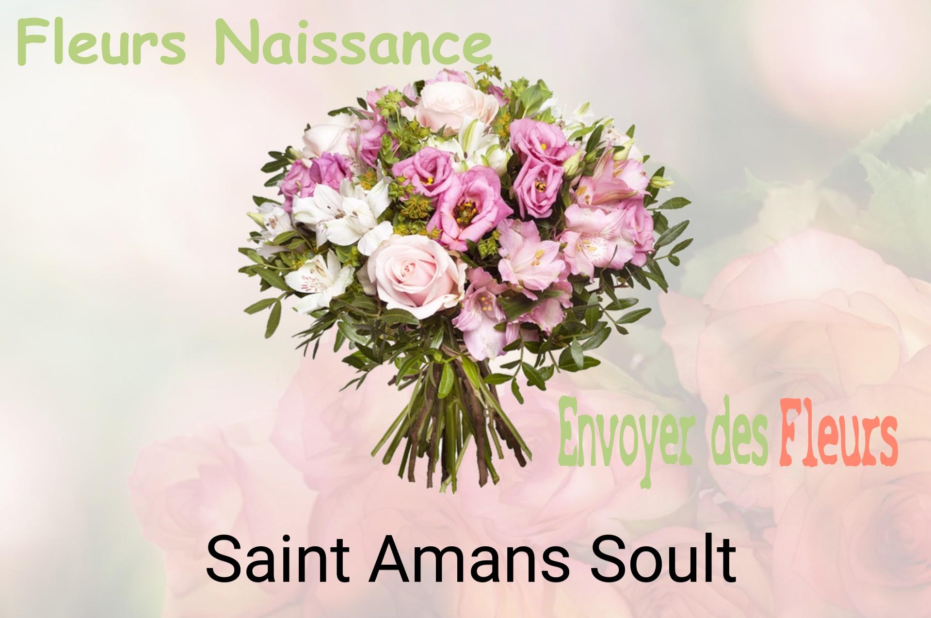 Bouquet de fleurs de naissance livré à Saint-Amans-Soult